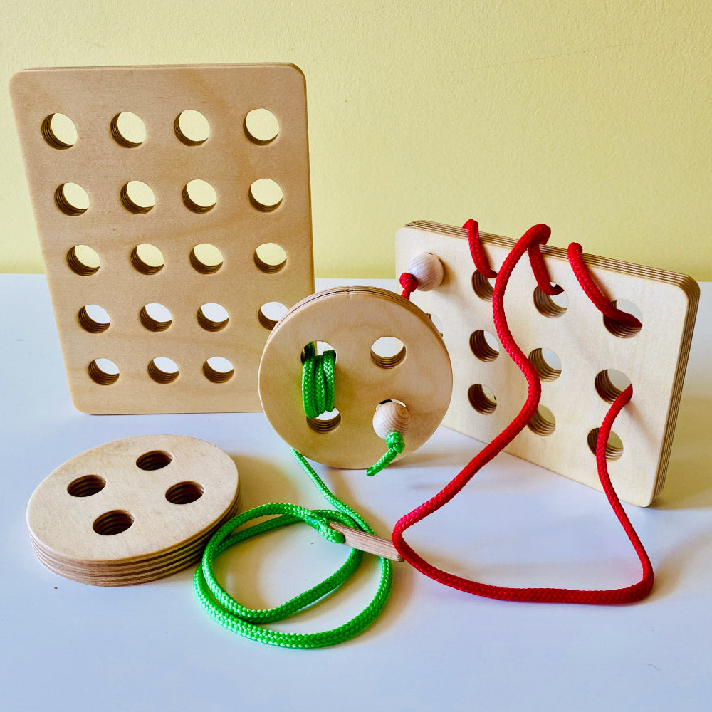 Montessori veramā poga ar rāmi