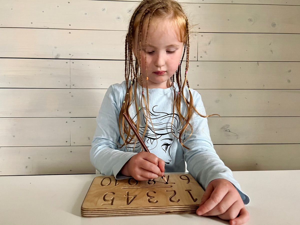 Montessori Zahlenverfolgungsspielzeug