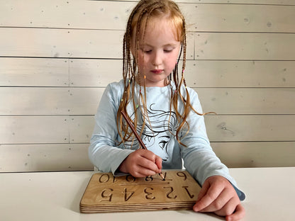 Montessori Zahlenverfolgungsspielzeug