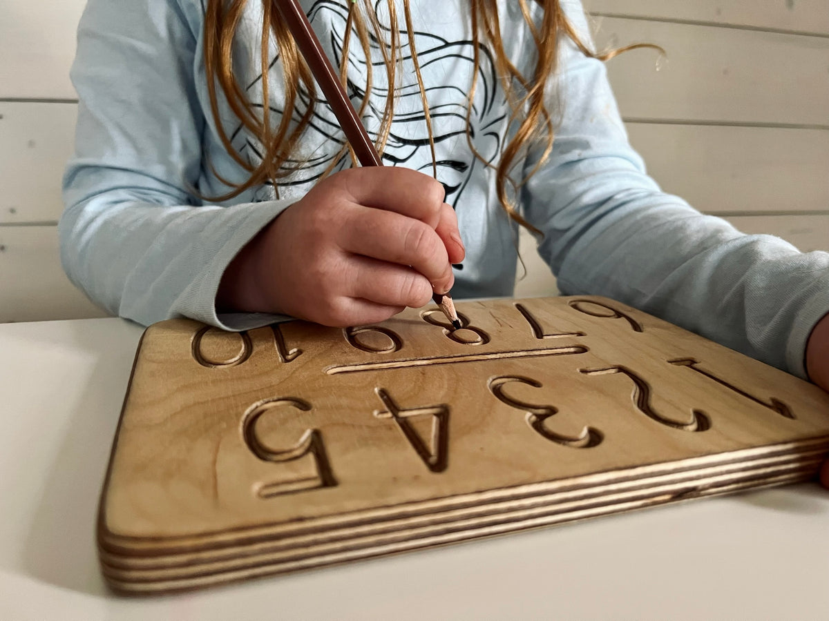 Montessori Zahlenverfolgungsspielzeug