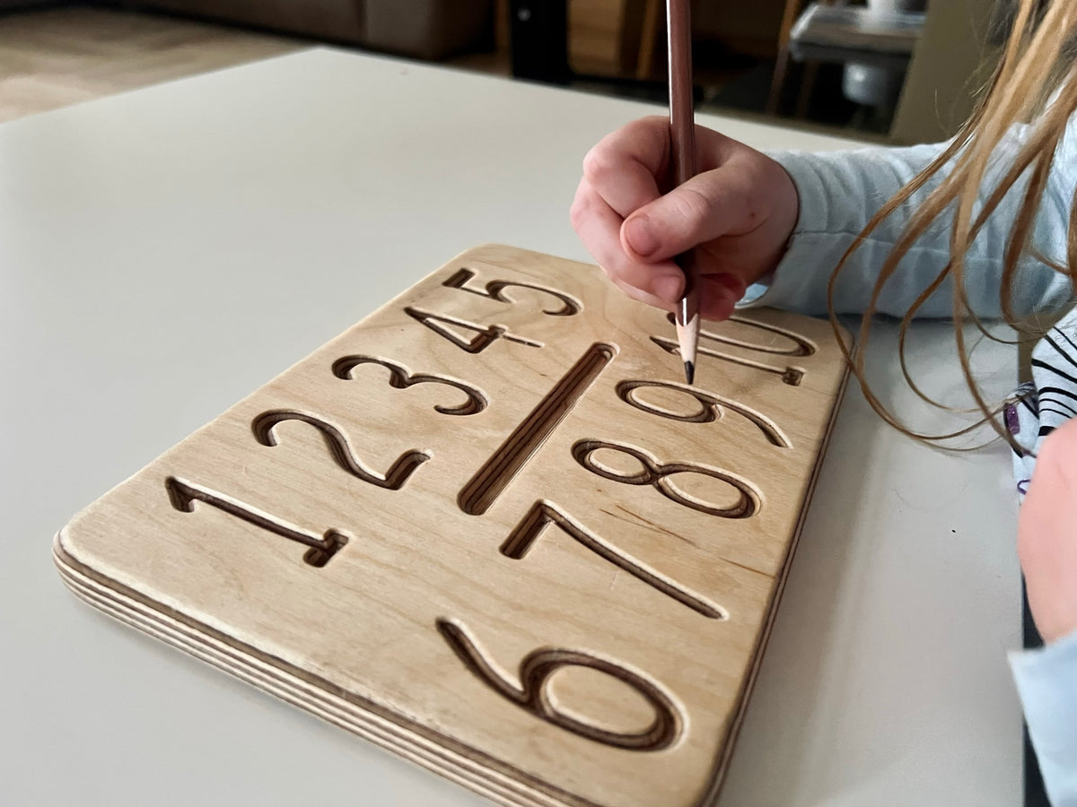 Montessori Zahlenverfolgungsspielzeug