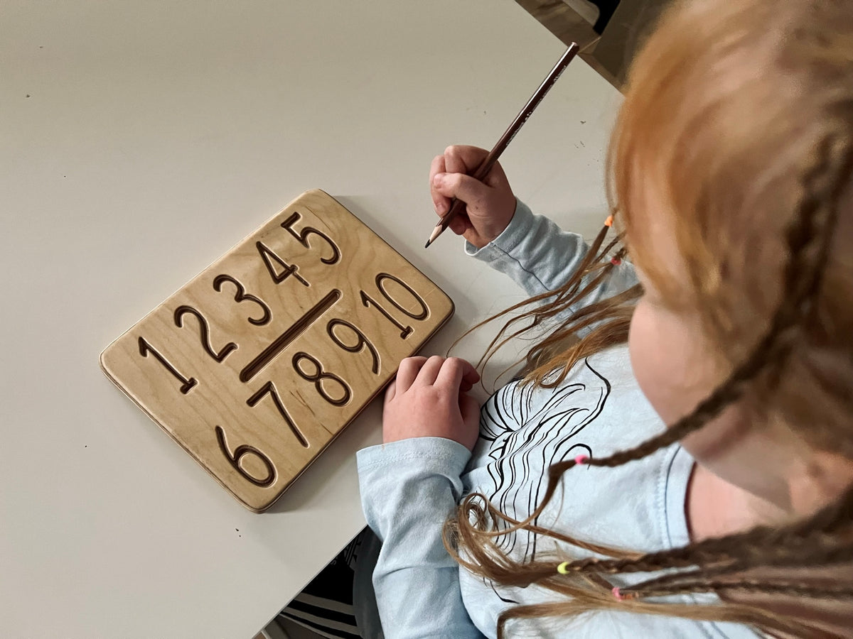 Montessori Zahlenverfolgungsspielzeug