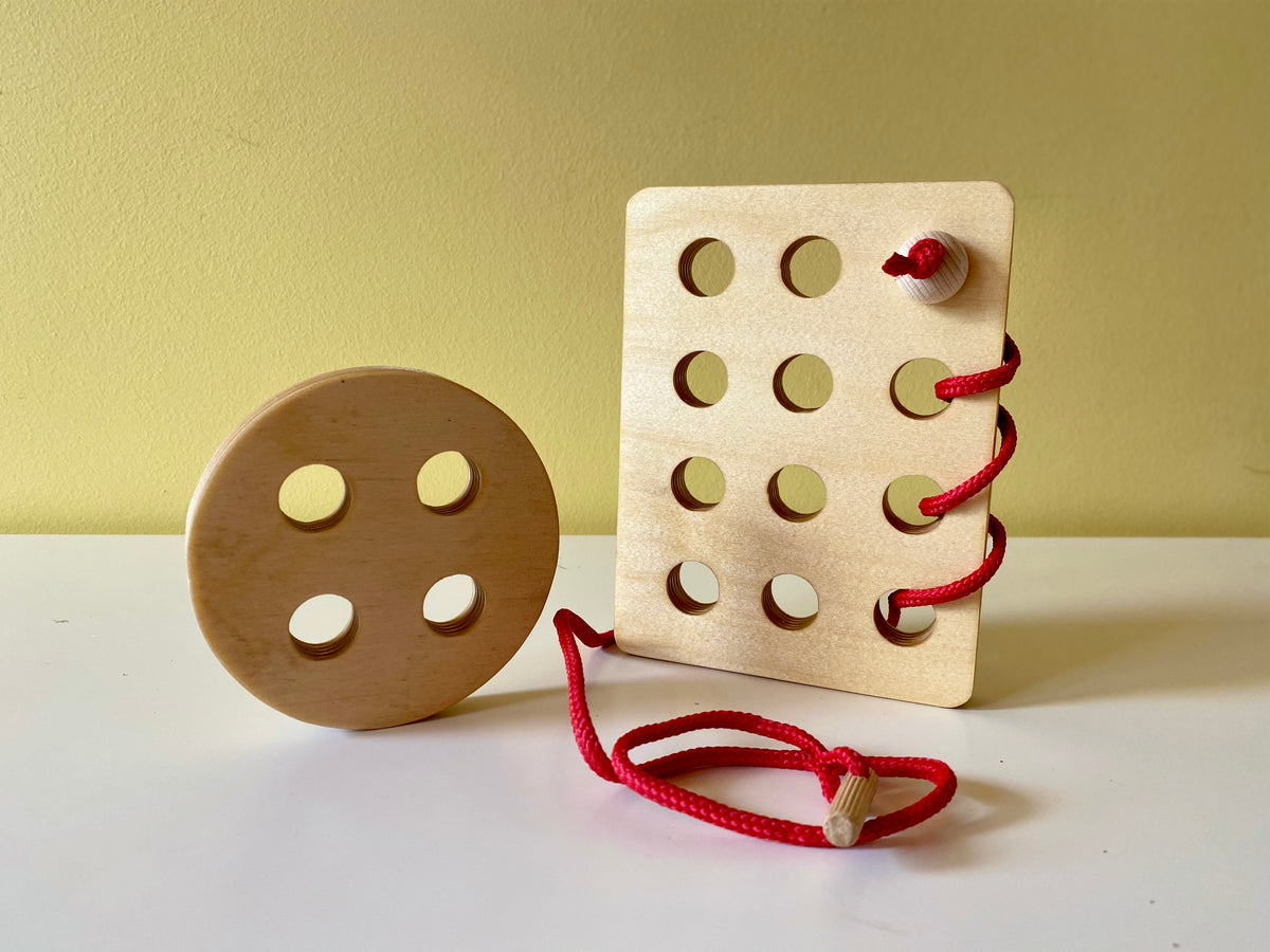 Montessori veramā poga ar rāmi