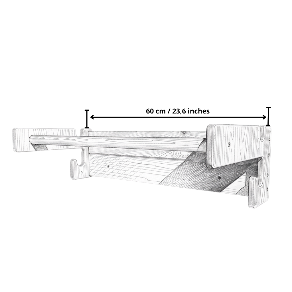 Wall mount climbing triangle dimensions and size
