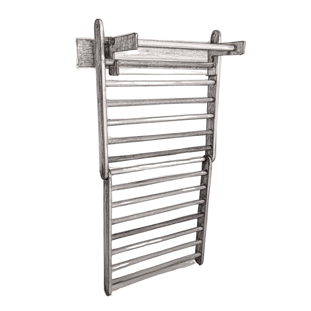 Wall mount climbing triangle size