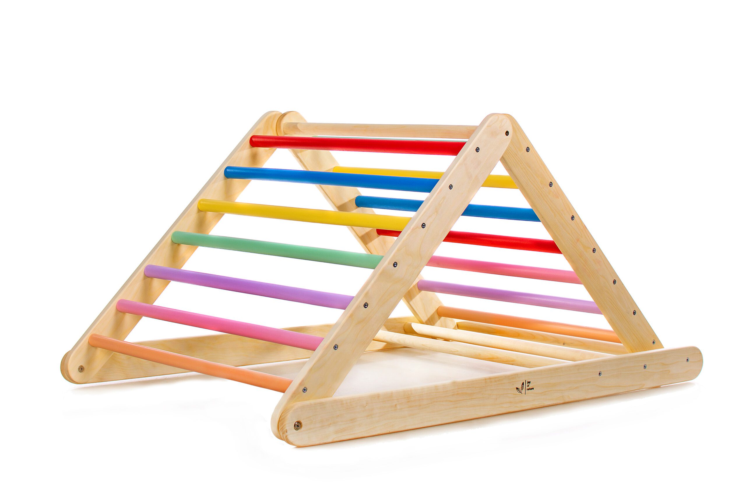 Natural Gym & Daycare Kids Wooden Climbing Triangle Ladder Indoor Climbing Toys for Playground 3 Different Climbing Ladders HONEY JOY Triangle Climber for Toddler Gift for Boys Girls 3+ 